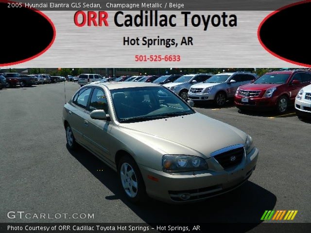 2005 Hyundai Elantra GLS Sedan in Champagne Metallic