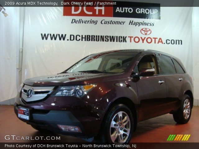 2009 Acura MDX Technology in Dark Cherry Pearl