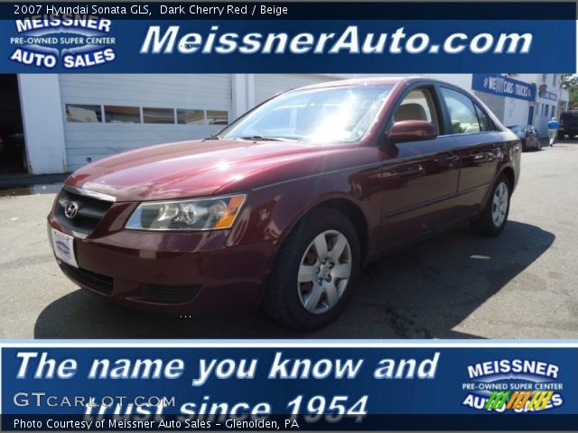 2007 Hyundai Sonata GLS in Dark Cherry Red