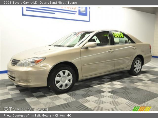 2003 Toyota Camry LE in Desert Sand Mica
