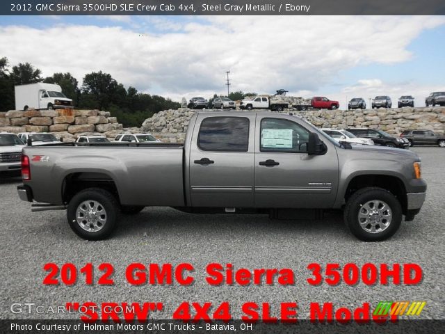 2012 GMC Sierra 3500HD SLE Crew Cab 4x4 in Steel Gray Metallic