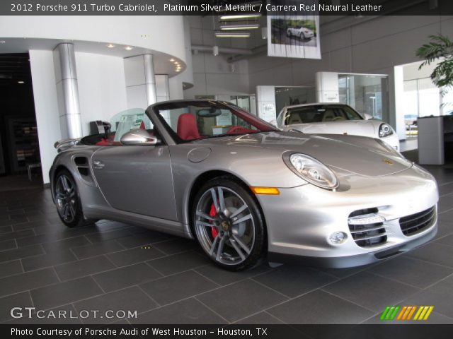 2012 Porsche 911 Turbo Cabriolet in Platinum Silver Metallic