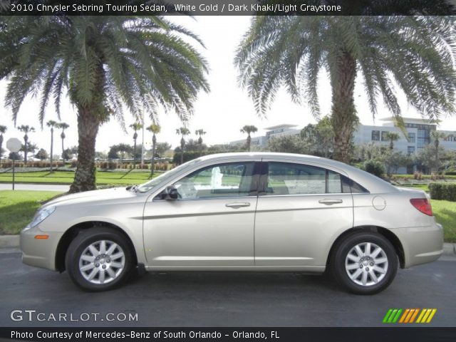 2010 Chrysler Sebring Touring Sedan in White Gold