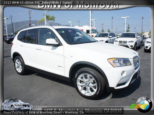 2013 BMW X3 xDrive 35i in Alpine White