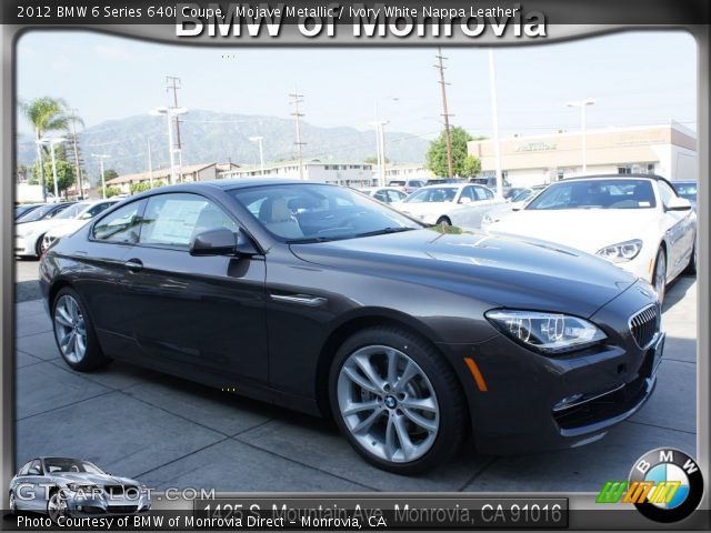 2012 BMW 6 Series 640i Coupe in Mojave Metallic