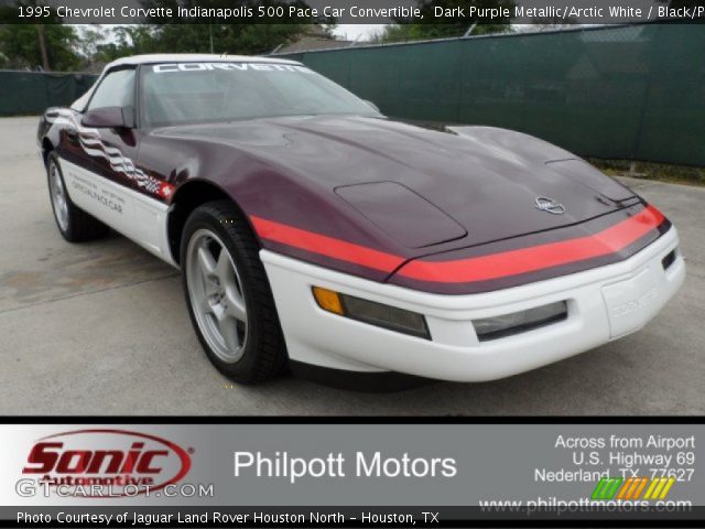 1995 Chevrolet Corvette Indianapolis 500 Pace Car Convertible in Dark Purple Metallic/Arctic White