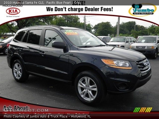 2010 Hyundai Santa Fe GLS in Pacific Blue Pearl