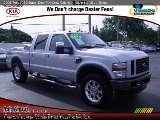 2008 Ford F250 Super Duty FX4 Crew Cab 4x4 in Silver Metallic
