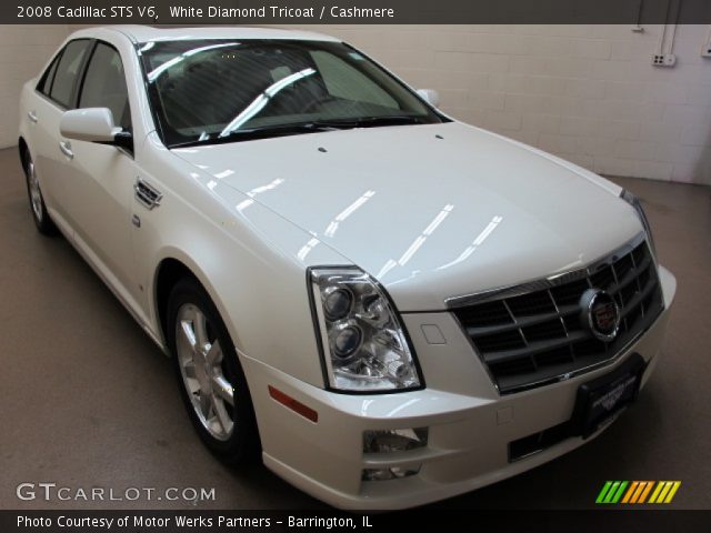 2008 Cadillac STS V6 in White Diamond Tricoat