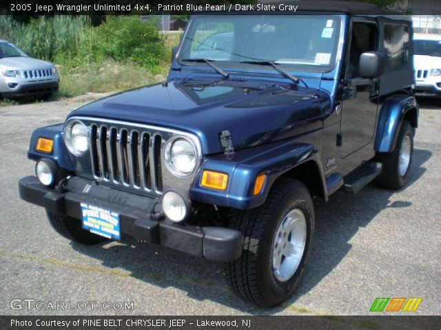2005 Jeep Wrangler Unlimited 4x4 in Patriot Blue Pearl