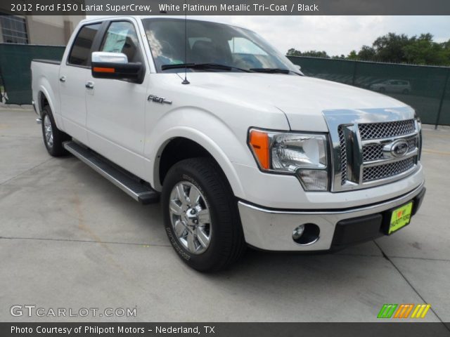 2012 Ford F150 Lariat SuperCrew in White Platinum Metallic Tri-Coat