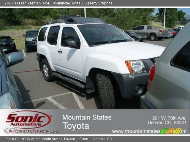 2007 Nissan Xterra S 4x4 in Avalanche White