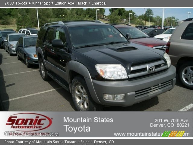 2003 Toyota 4Runner Sport Edition 4x4 in Black