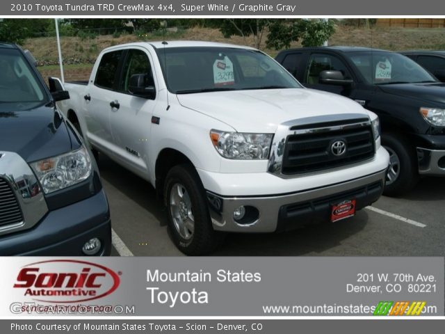 2010 Toyota Tundra TRD CrewMax 4x4 in Super White