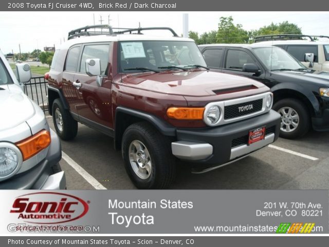 2008 Toyota FJ Cruiser 4WD in Brick Red