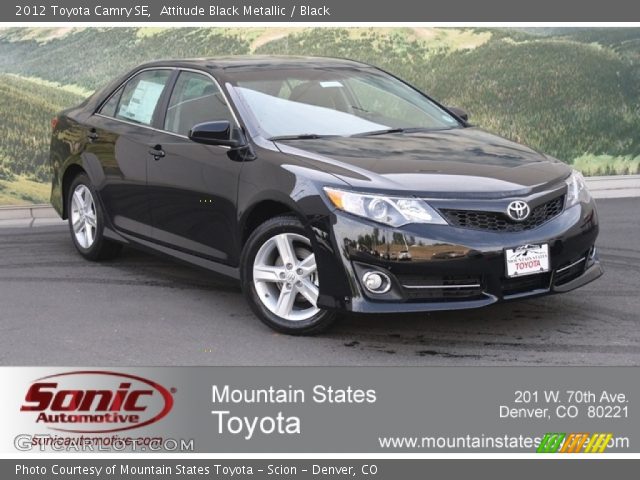 2012 Toyota Camry SE in Attitude Black Metallic