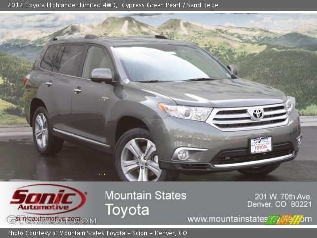 2012 Toyota Highlander Limited 4WD in Cypress Green Pearl