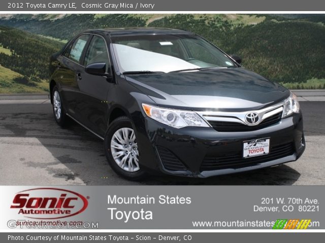 2012 Toyota Camry LE in Cosmic Gray Mica