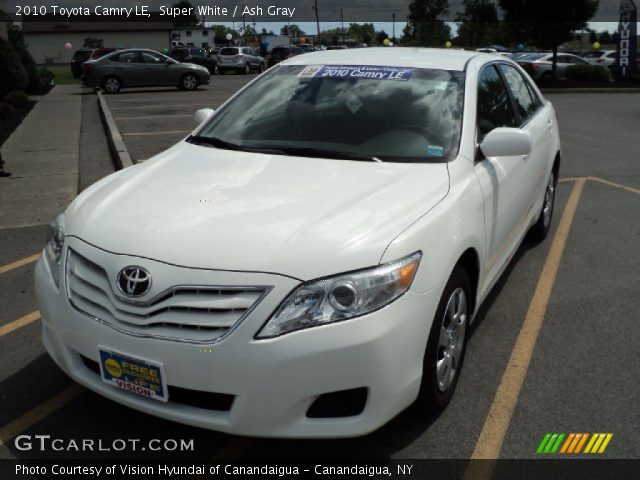 2010 Toyota Camry LE in Super White