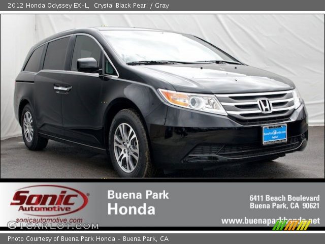 2012 Honda Odyssey EX-L in Crystal Black Pearl