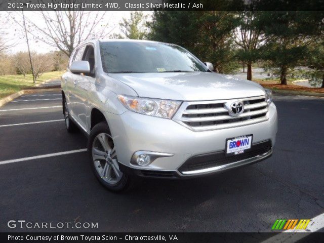 2012 Toyota Highlander Limited 4WD in Classic Silver Metallic