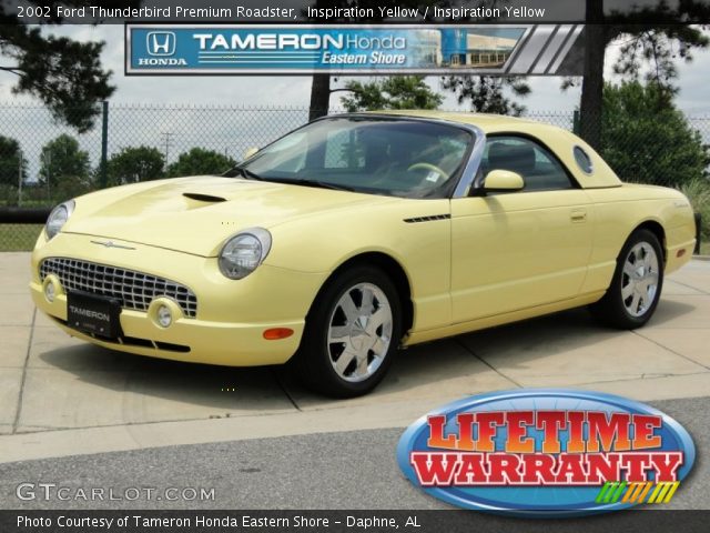 2002 Ford Thunderbird Premium Roadster in Inspiration Yellow