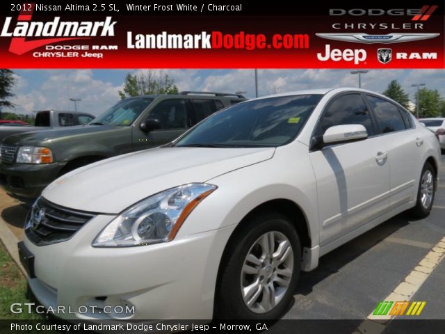 2012 Nissan Altima 2.5 SL in Winter Frost White