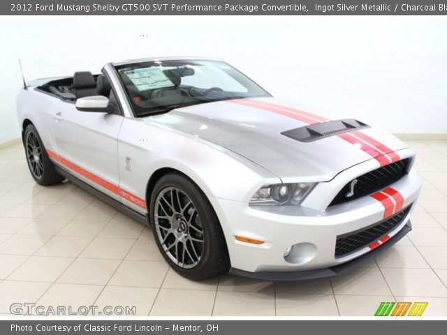 2012 Ford Mustang Shelby GT500 SVT Performance Package Convertible in Ingot Silver Metallic