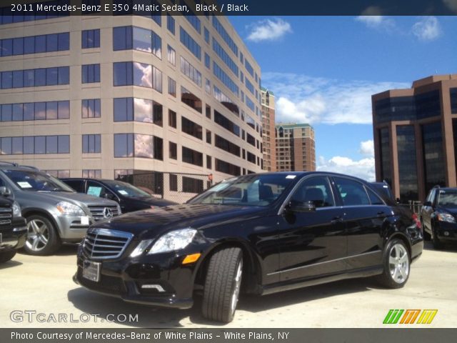 2011 Mercedes-Benz E 350 4Matic Sedan in Black