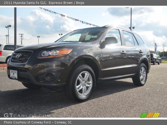 2011 Hyundai Santa Fe GLS in Espresso Brown