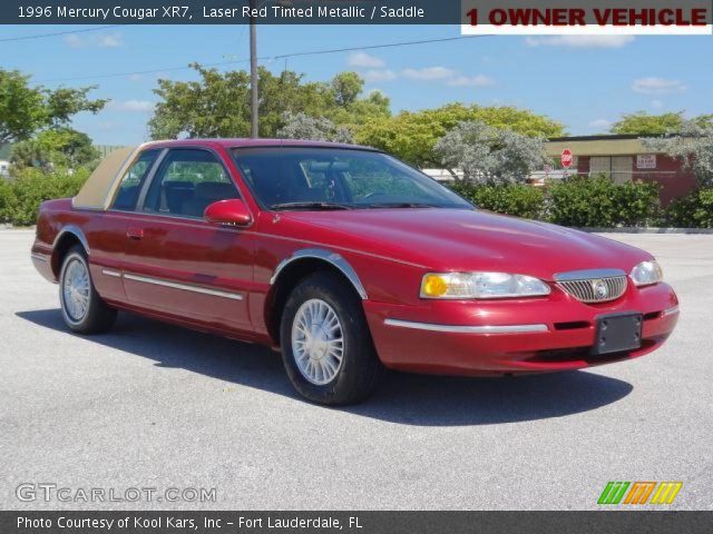 1996 Mercury Cougar XR7 in Laser Red Tinted Metallic