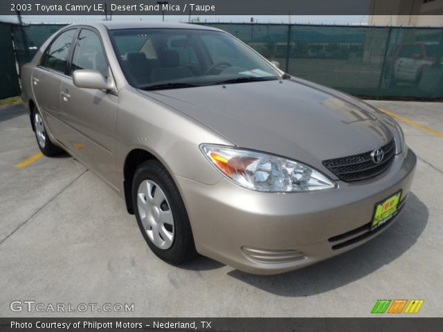 2003 Toyota Camry LE in Desert Sand Mica