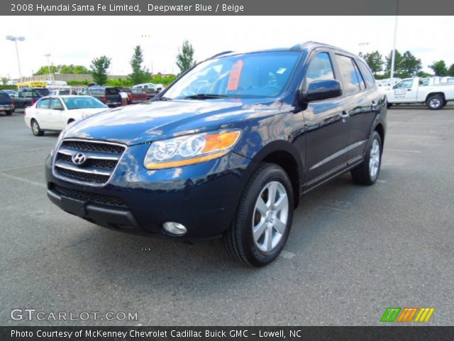 2008 Hyundai Santa Fe Limited in Deepwater Blue