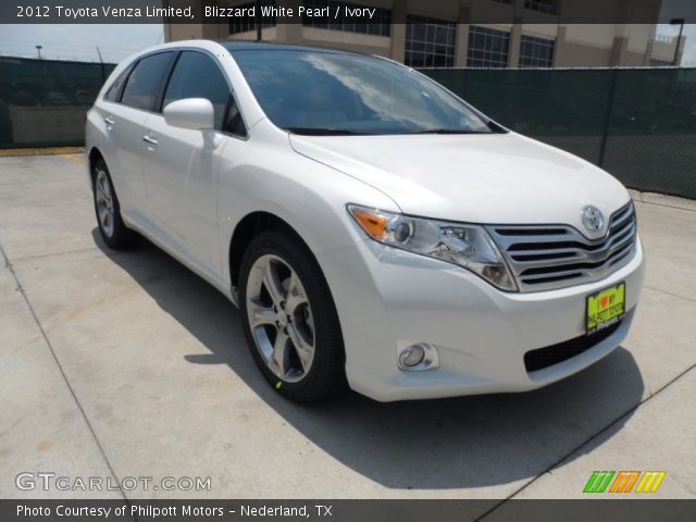 2012 Toyota Venza Limited in Blizzard White Pearl