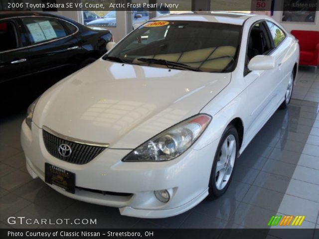 2006 Toyota Solara SE V6 Coupe in Arctic Frost Pearl
