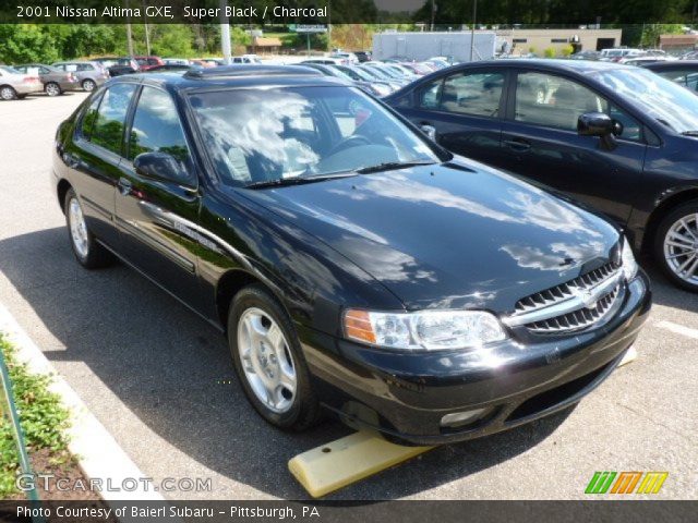 Super Black 2001 Nissan Altima Gxe Charcoal Interior