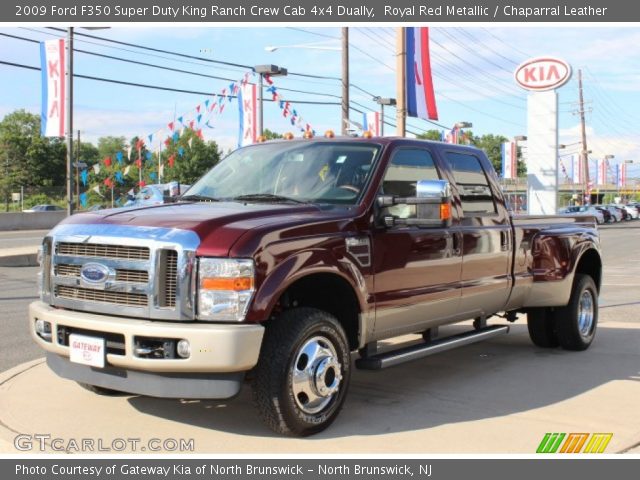 2009 Ford F350 Super Duty King Ranch Crew Cab 4x4 Dually in Royal Red Metallic