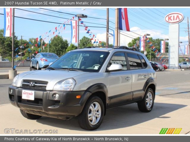 2007 Hyundai Tucson SE 4WD in Platinum Metallic