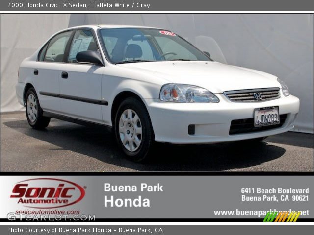 2000 Honda Civic LX Sedan in Taffeta White