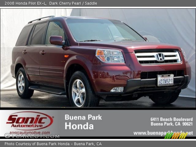 2008 Honda Pilot EX-L in Dark Cherry Pearl