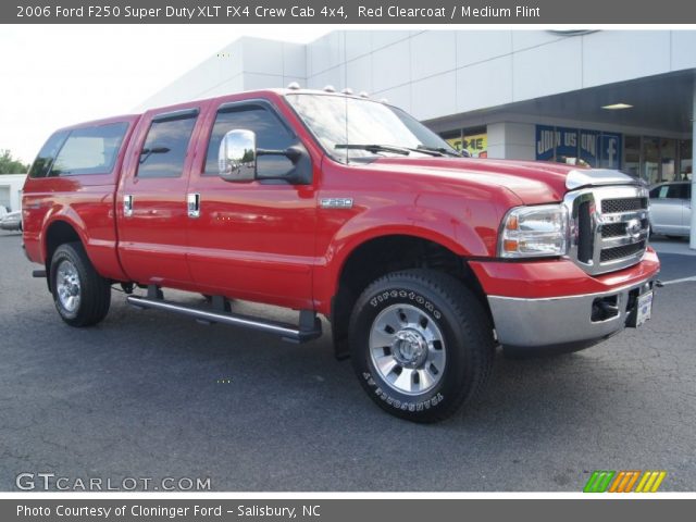 2006 Ford F250 Super Duty XLT FX4 Crew Cab 4x4 in Red Clearcoat
