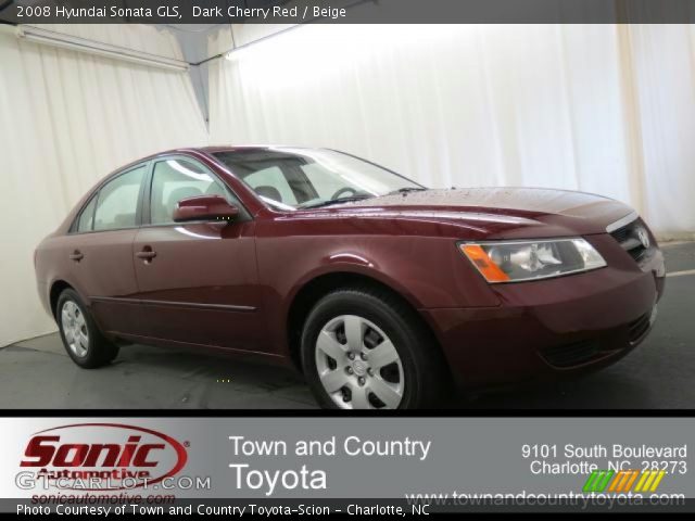 2008 Hyundai Sonata GLS in Dark Cherry Red