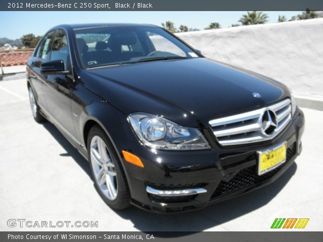 2012 Mercedes-Benz C 250 Sport in Black