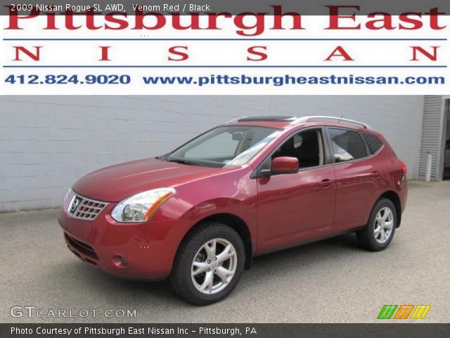 2009 Nissan Rogue SL AWD in Venom Red
