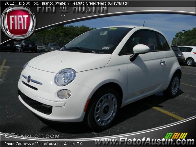 2012 Fiat 500 Pop in Bianco (White)