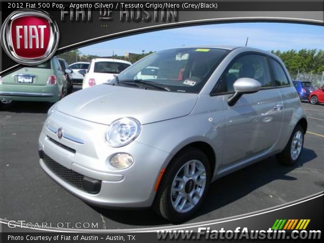 2012 Fiat 500 Pop in Argento (Silver)