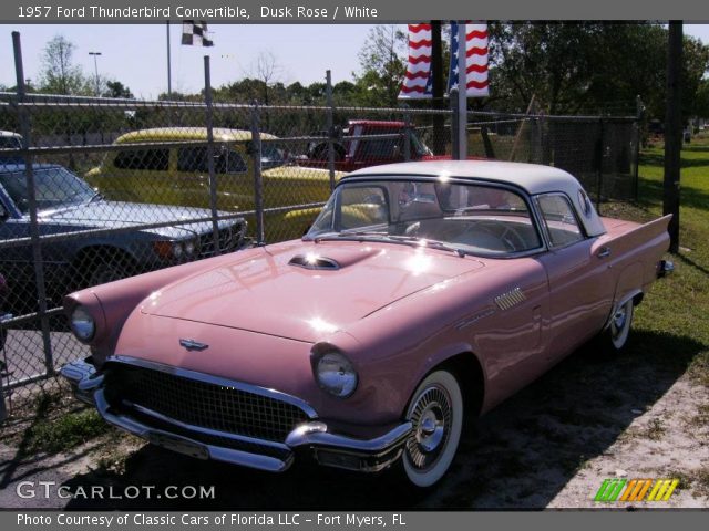1957 Ford Thunderbird Convertible in Dusk Rose