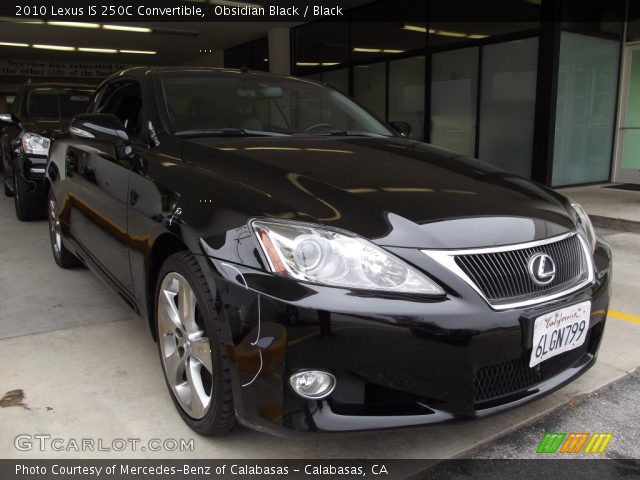 2010 Lexus IS 250C Convertible in Obsidian Black