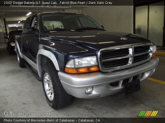 2003 Dodge Dakota SLT Quad Cab in Patriot Blue Pearl
