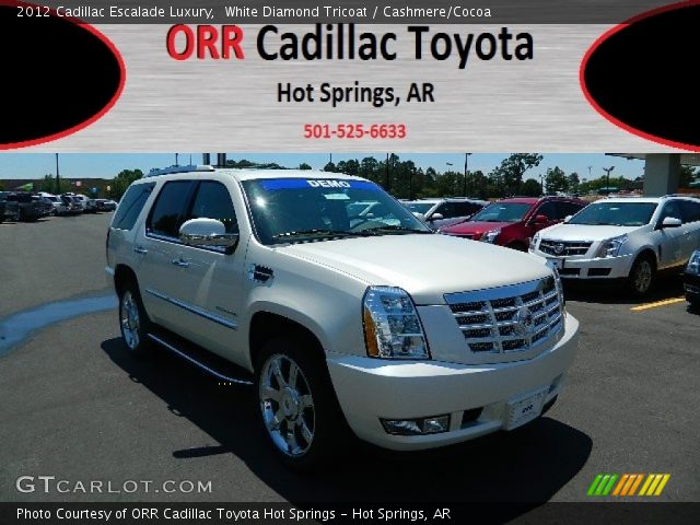 2012 Cadillac Escalade Luxury in White Diamond Tricoat